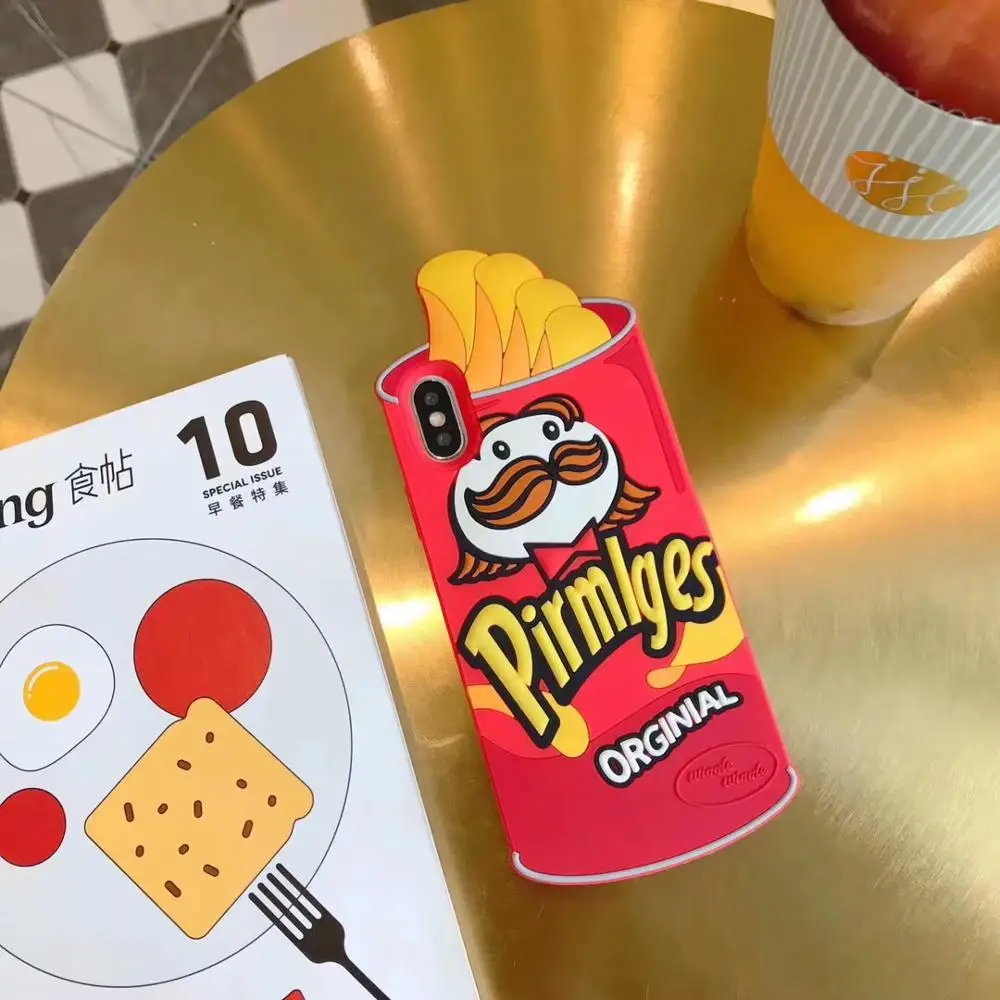 Брендовый уникальный чехол для телефона Popcorn мягкий силиконовый iPhone11 Xsmax 6s 8plus 7plus