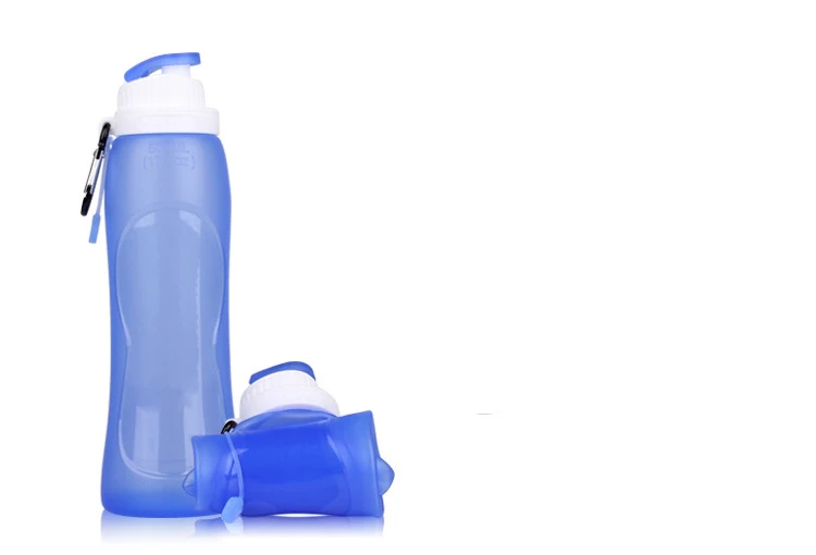 Креативная Складная Силиконовая бутылка для напитков 500 мл Спортивная воды