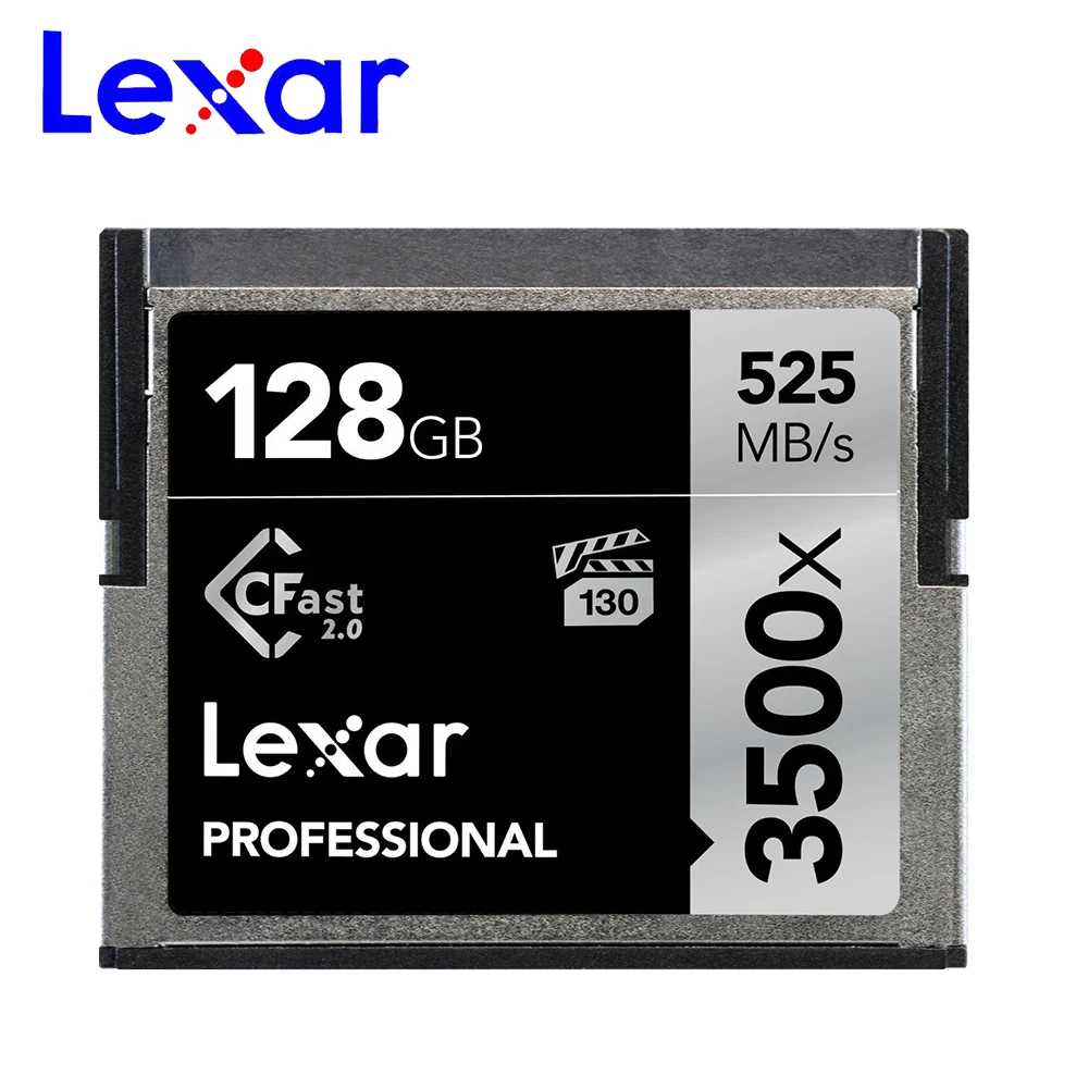 Оригинальные оригинальные 3500X карты памяти Lexar, sd-карта, 64 ГБ, Cfast 2,0, карта 128 ГБ, cf-карта, высокая скорость до 525 м/с, профессиональная камера