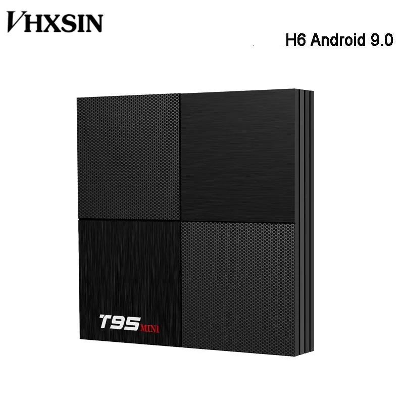 VHXSIN 10 шт./лот T95 Мини Смарт Android 9 0 телеприставка 6K 30fps 4K DDR3 USB 3 3D