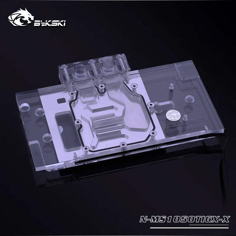 Bykski водный блок для MSI GTX1050TI GAMINS X 4G(V335 001R) /медный радиаторный с полным покрытием/RGB
