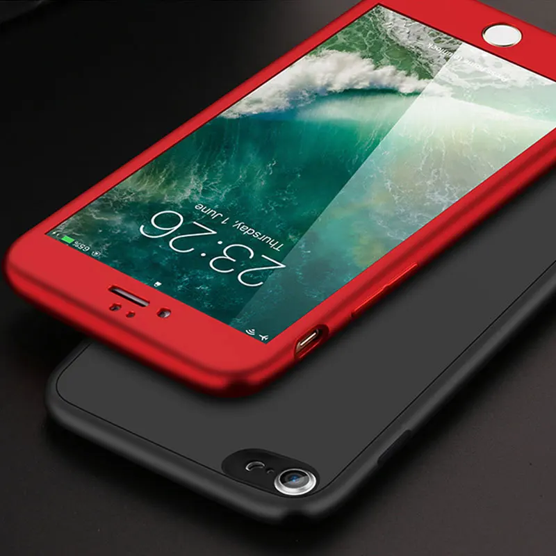 Матовый чехол для телефона из ТПУ с полным покрытием 360 градусов Apple iPhone 6 7 6S Plus