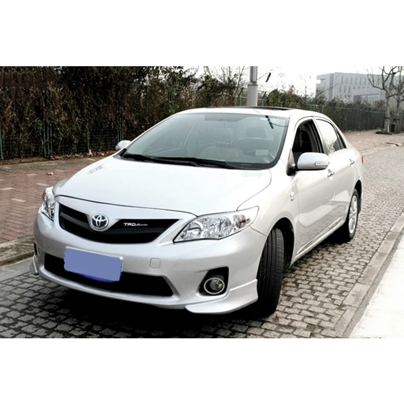 Для Toyota Corolla обвес бампера губы спойлер 2011-2013 года PP пластиковый обвес бампер губы спойлер спортивный комплект для корпуса