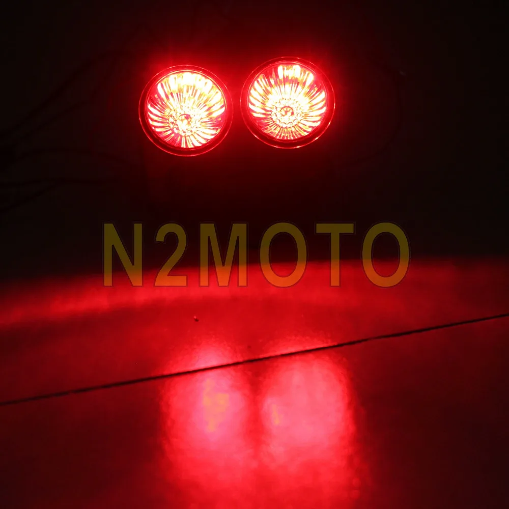 CNC алюминиевые задние габаритные фонари мотоцикла светодиодные красные