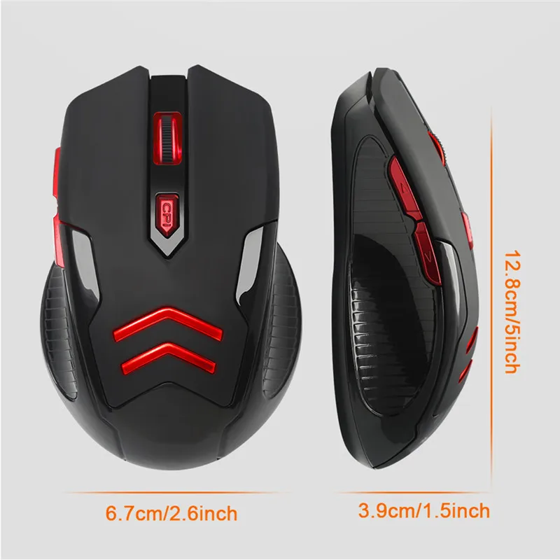 Centechia New Gaming Wireless Mouse 2.4 Ghz 1600 dpi Portable For Macbook PC Windows 8 10 Laptop Computer Video Game GHMY | Компьютеры и
