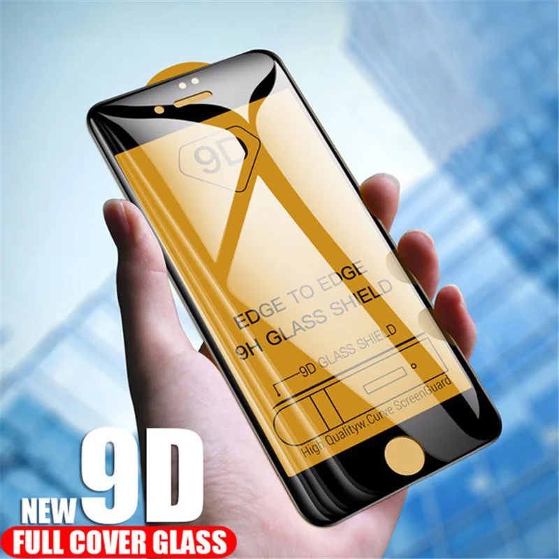 Закаленное стекло 9D для iPhone 8 7 6 8plus 7plus 6plus iPone8 apple Plus защитная пленка|Защитные