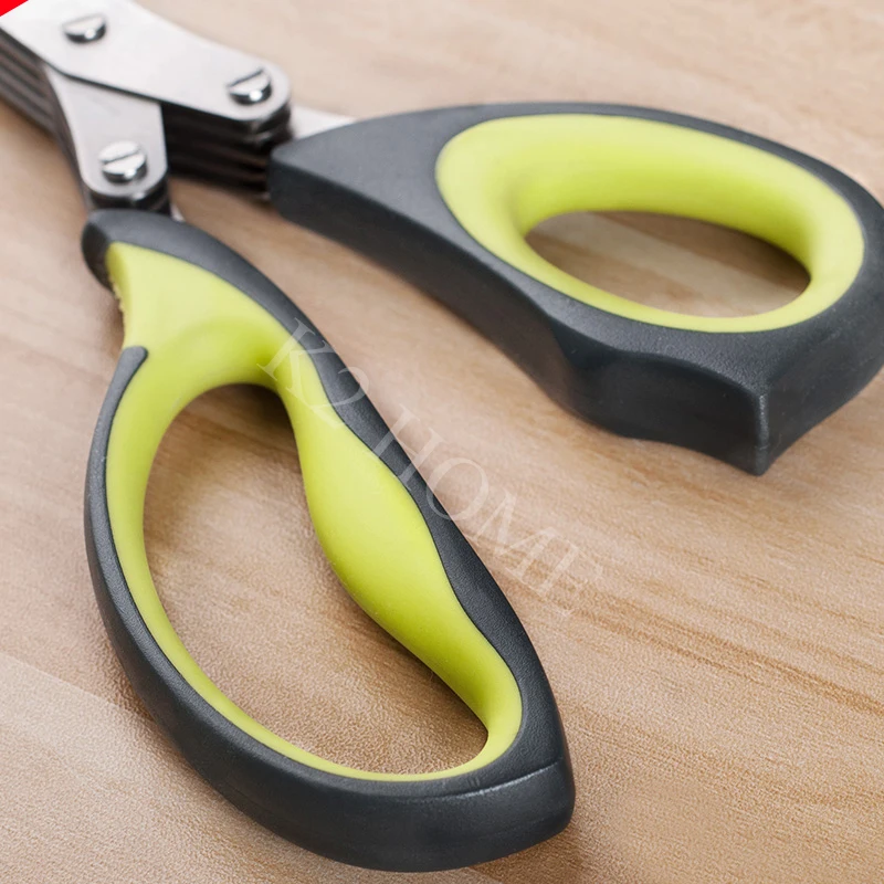 Многофункциональные кухонные ножницы из нержавеющей стали с 5 лезвиями