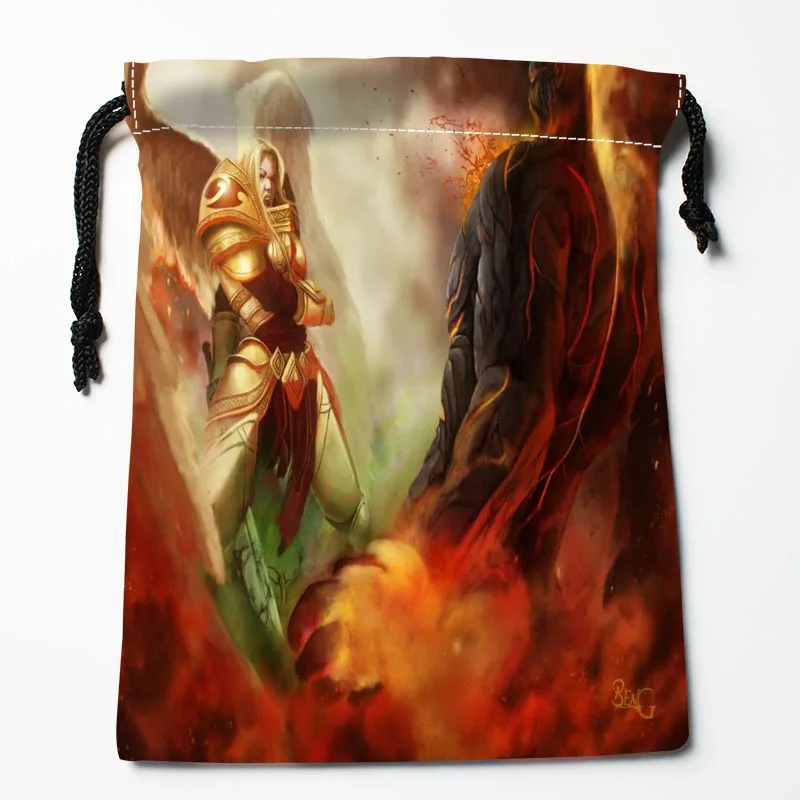 Лучшие Фэнтези Девушка Ангел Drawstring Сумки Пользовательские хранения печатных