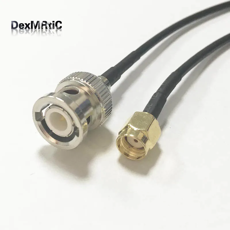 1 шт. Новый BNC штекер к RP SMA гнездовой штырь RG174 коаксиальный кабель Pigtail 20 см