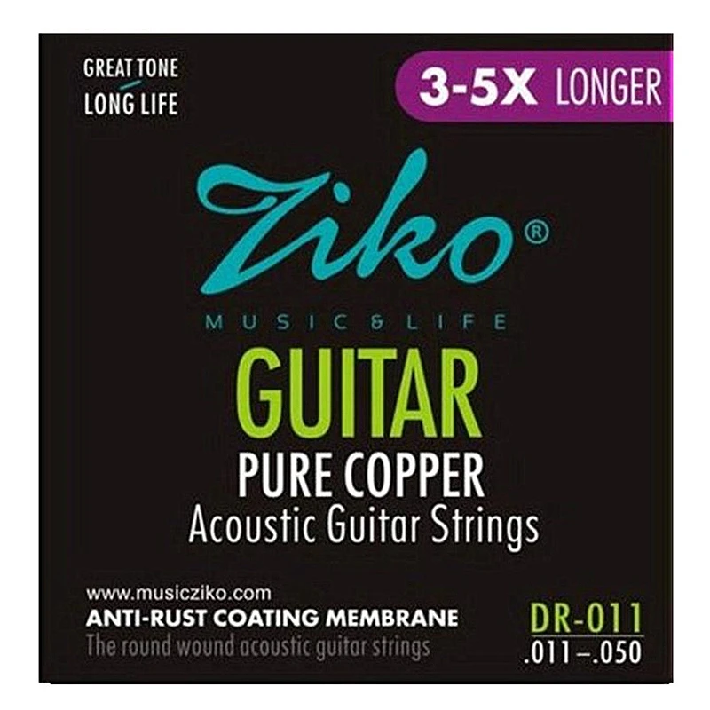 Ziko 011 050 Dr акустические гитарные струны из чистой меди