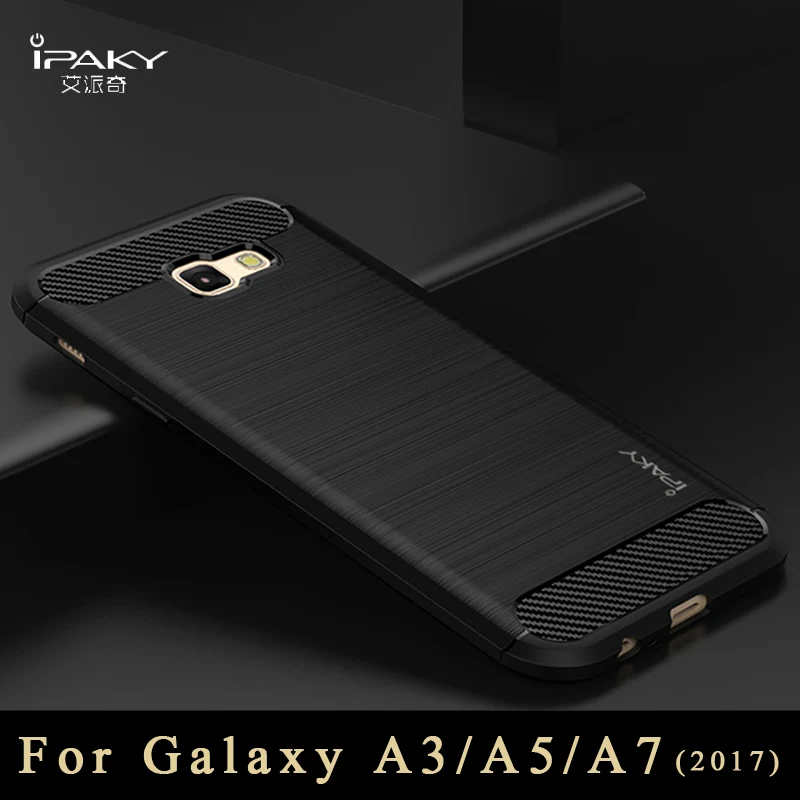 ipaky силиконовый чехол для samsung galaxy a3 a5 чехол Роскошный Матовый ТПУ чехол для samsung galaxy a5 a7 чехол