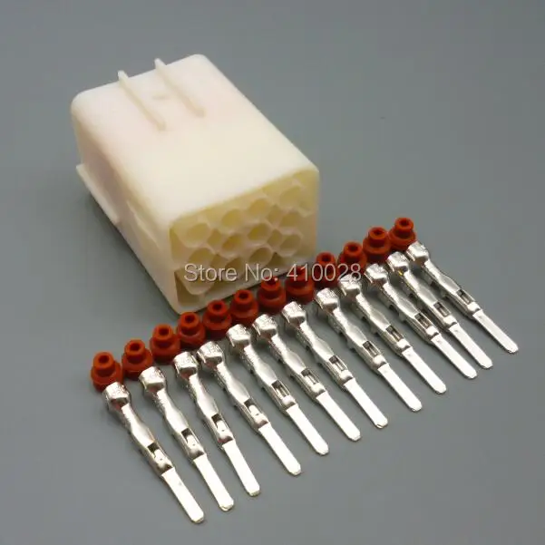 

shhworldsea 5/30/100sets 12pin electric housing plug automotive cable waterproof connector 6195-0152