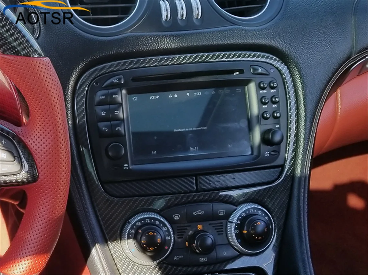 4G + 32G Android 8 0 автомобильный DVD плеер GPS навигация для Mercedes Benz SL Class R230 2001 2005 Радио