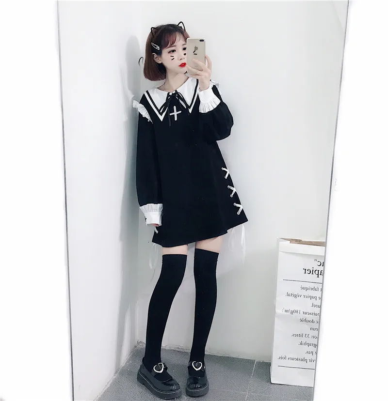 Kawaii, корейское, японское, Лолита, пэчворк, оборки, матроска, лента на шее, галстук, шнуровка, вышивка крестом, мини платье, Harajuku, готический стиль, милый бант
