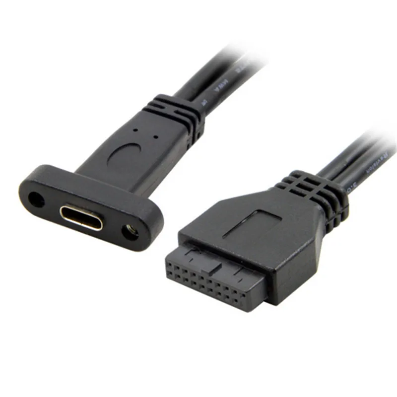 Однопортовый USB 3 1 Type C Женский к материнской плате 0 19Pin Header Cable 40 см|usb-c type|usb-c femaleusb
