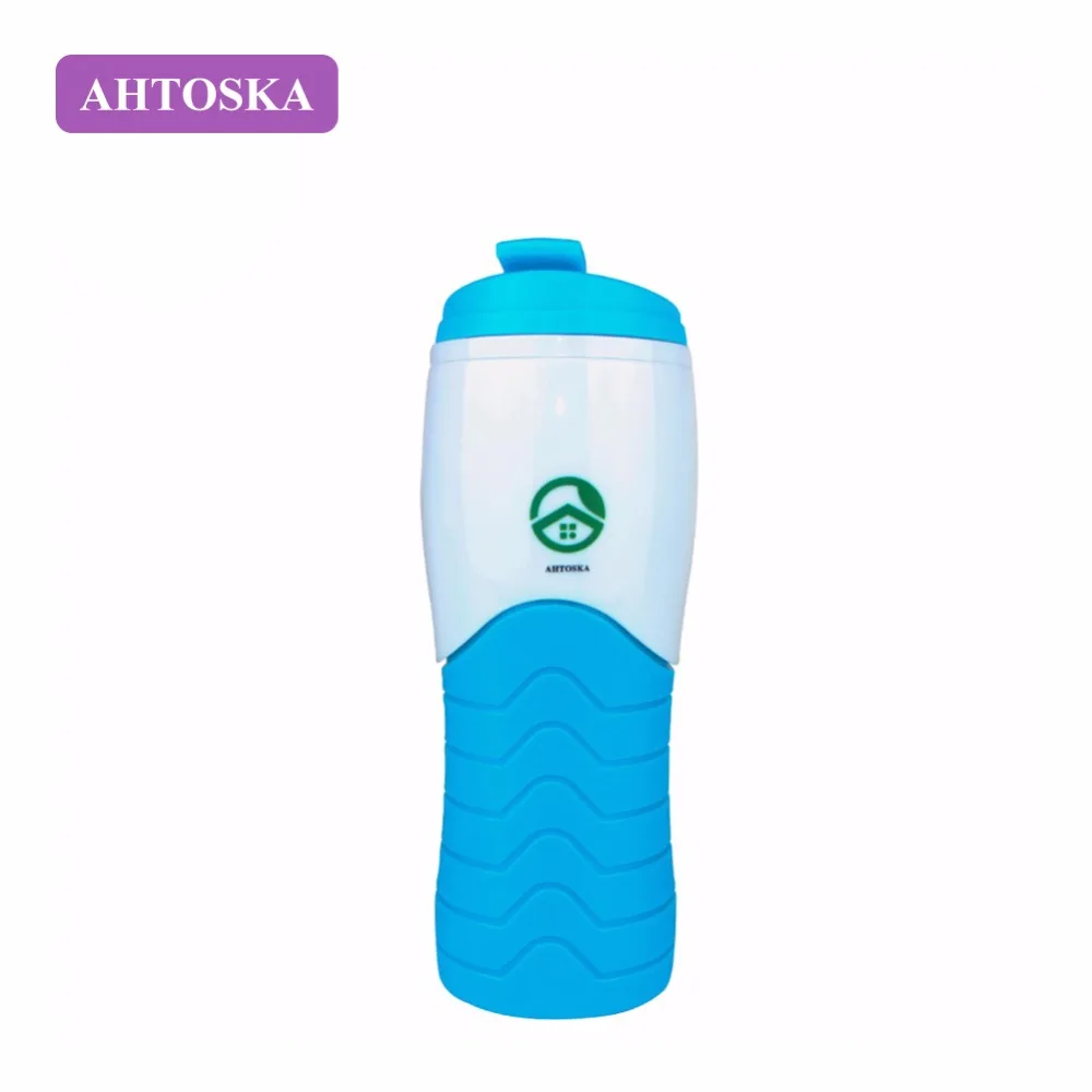 AHTOSKA 400 мл Портативная Спортивная Бутылка В Виде Волны Для Воды Сделана Из