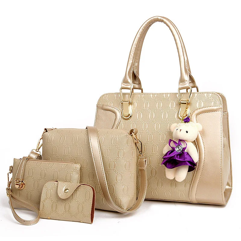 

4pcs/set Luxury Women Composite Bags Fashion Casual Women Handbag Designer Shoulder Bags Messenger Bag Bolsa Feminina