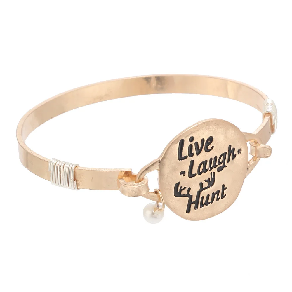 Сообщение металлический крюк браслет Диск провод вдохновляющие манжеты
