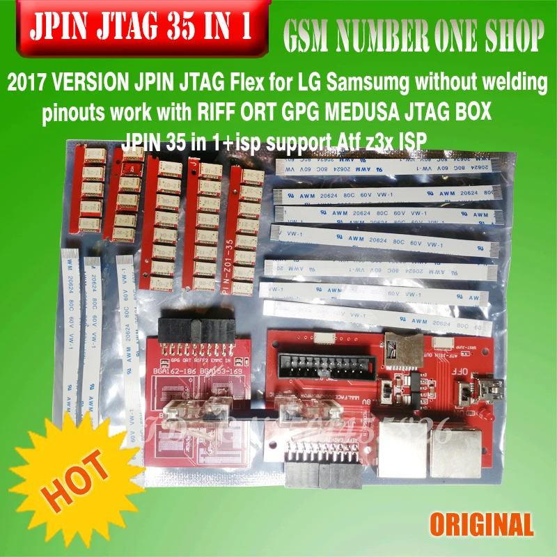 100% Оригинальный Новый 33 в 1 легкий JIGS JPIN 33IN для RIFF бокс GPG Jtag Box|jpin|jpin jtag |
