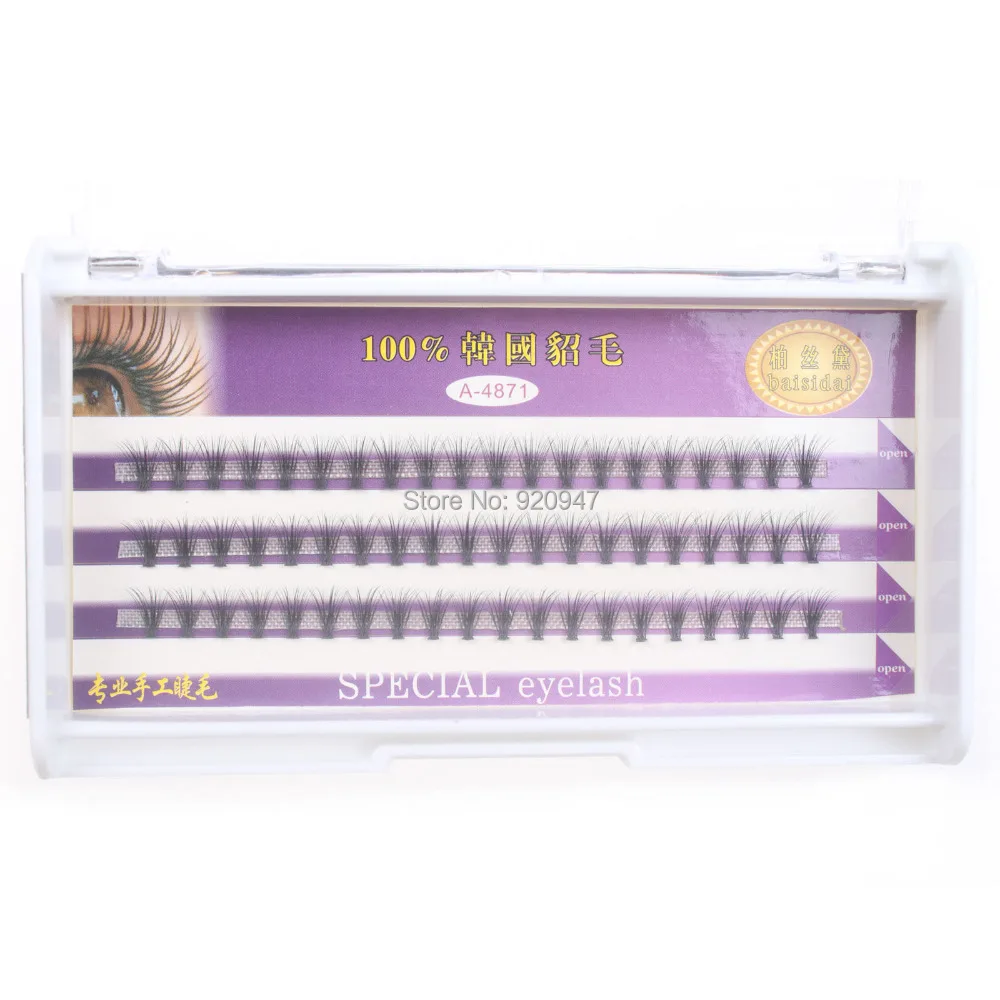 Baisidai настоящие норковые ресницы черные индивидуальное наращивание ресниц