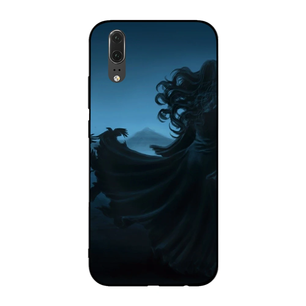 Черный Фэнтези готический художественный мягкий телефон для huawei Honor 6A 7A 3GB Pro 7X 8X 8C
