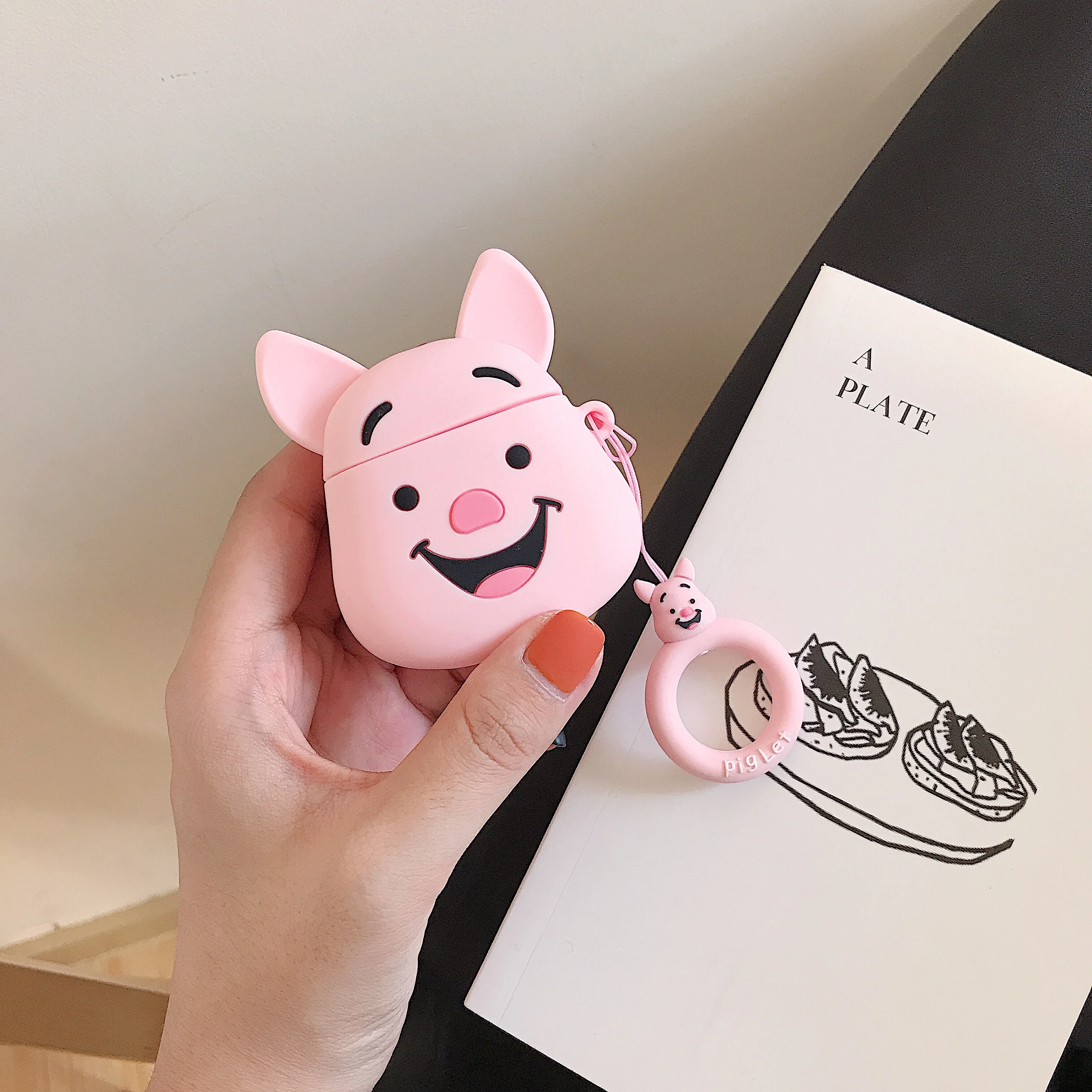GOOYIYO-для Airpods 1 2 силиконовый чехол для карт с мультяшным животным наушником