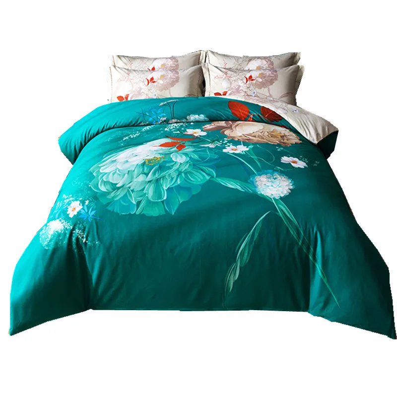 Новый стиль 3D цветок постельных принадлежностей 100% хлопок интересные и модное