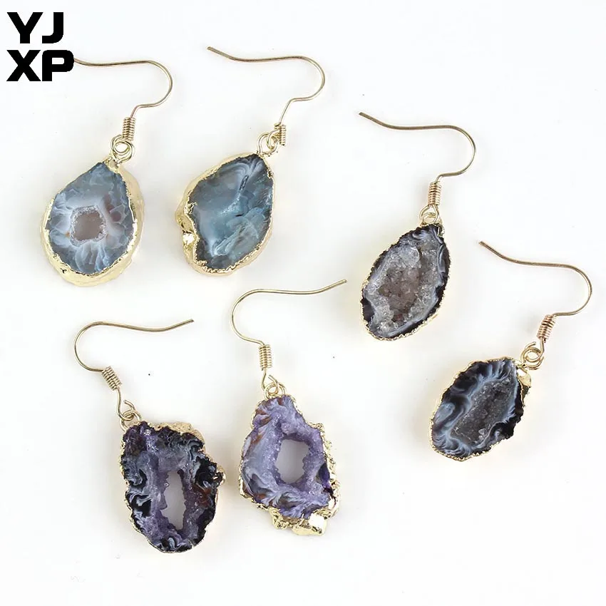 YJXP 1 пара необычных креативных висячих сережек неправильной формы