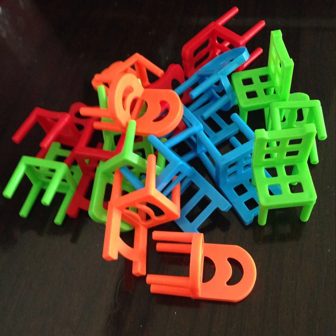 

Board Game 18Pcs/Set Balance Chairs Children Educational Balance Stacking Chairs Toys Kids Desk Puzzle Balancing Training Toys