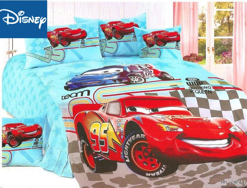 Комплект постельного белья Disney McQueen с машинками детский Декор для спальни
