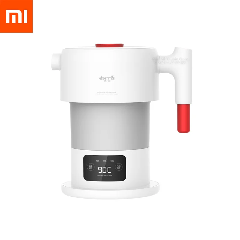 Xiaomi Deerma 0.6L складной портативный Электрический чайник для воды ручной колба с