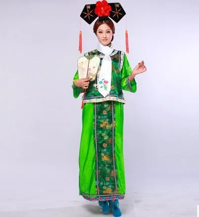 

ZZB098 Big bust Size 112 cm Chinese Qing dynasty outfit dance costumes The imperial concubine Costume chinese queen costume