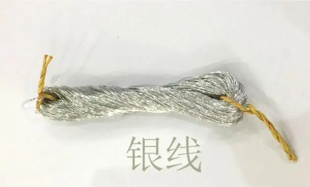 silver TPRPYN 10 шт./лот, Золотая Красивая нить для вышивки, нить для шитья - Цвет: silver