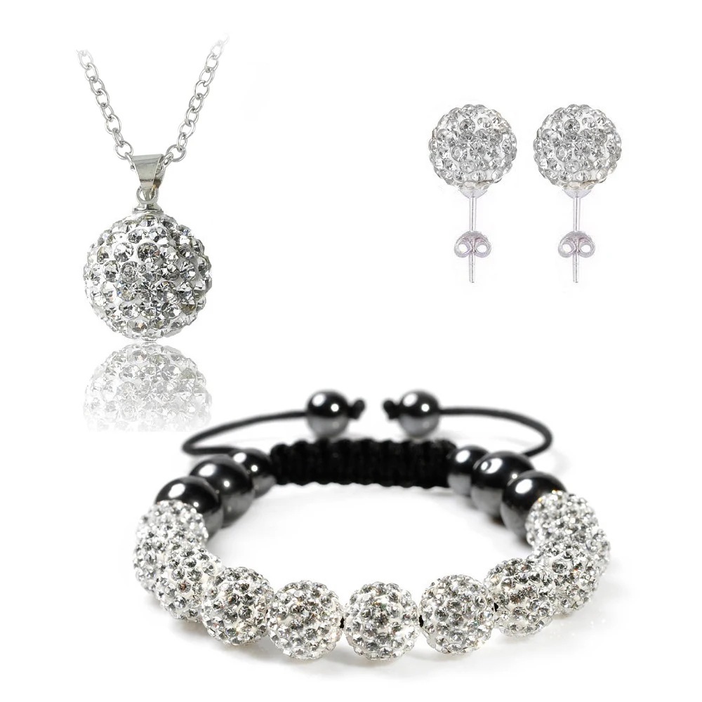 Модные глины Набор для Для женщин кулон браслет серьги комплект ювелирных