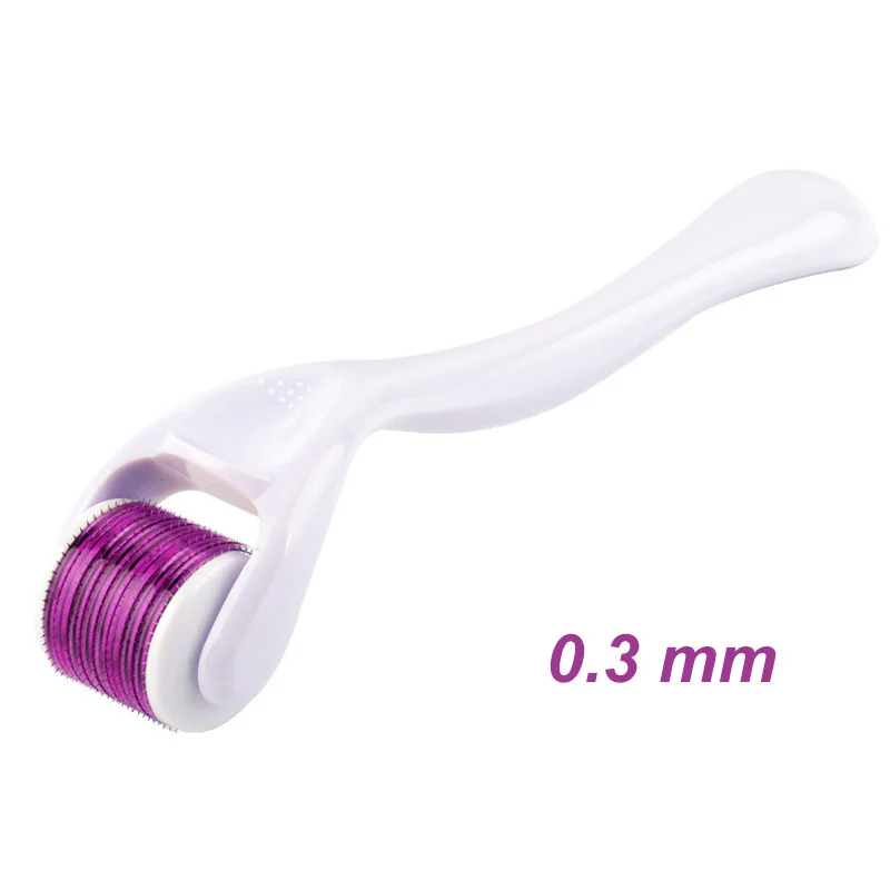 White-0.3mm Дерма ролик DRS540 микро иглы Дерма ролик микроиглы для ухода за кожей косметический уход за телом Титан микро иглы ролик - Цвет: White-0.3mm