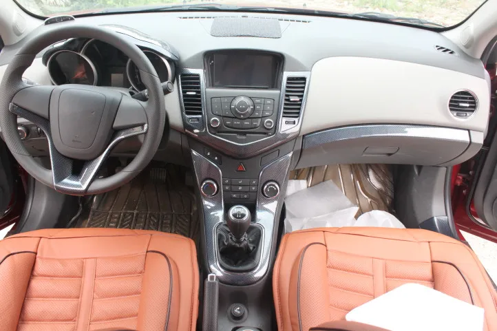 Carbin волоконные двери Накладка на порог для Chevrolet Cruze 2009 10 11 12 13 14 2015 AAA085|Наклейки