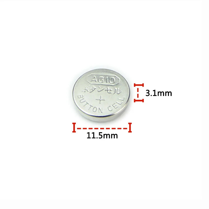 50 шт. AG10 LR1130 1130 SR1130 389A LR54 lr1130 1.5В l1131 кнопочный аккумулятор батарея MP3 плееры