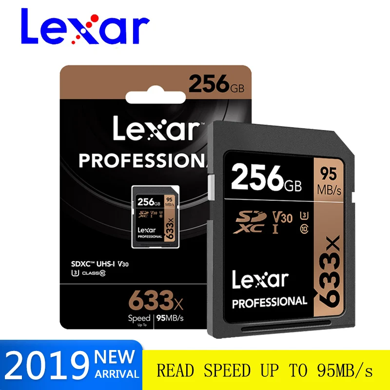 Высокоскоростная карта памяти Lexar 32 ГБ 64 класс 10 SD SDHC SDXC на карте 128 256 95 МБ/с. для