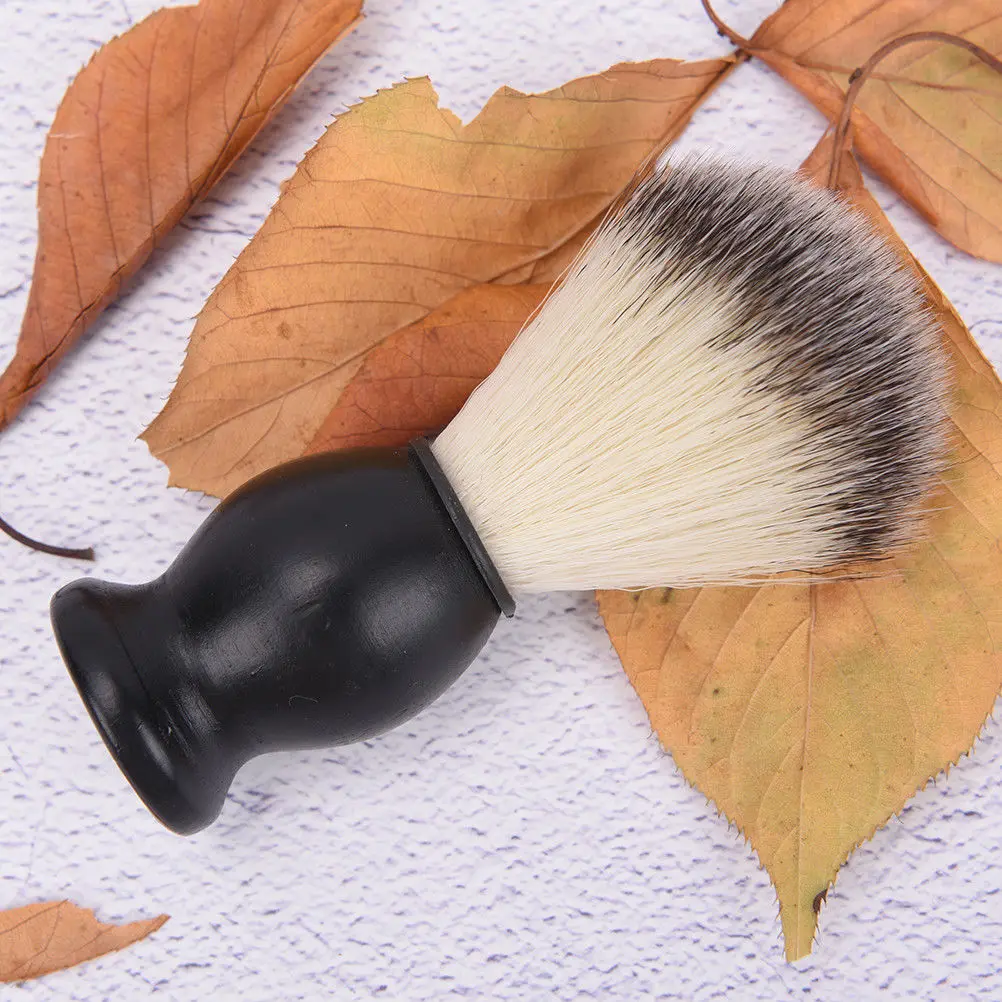 Best Pure nylon Hair For Men Shaving brush Fashion Brown soft hair Wood Brush handle | Красота и здоровье