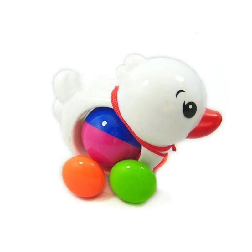 15cm Baby Cute Cartoon Duck Rattle Toy Infant Appease Early Education Intelligence Plastic Toys Hand Bell Gift For Kids | Игрушки и