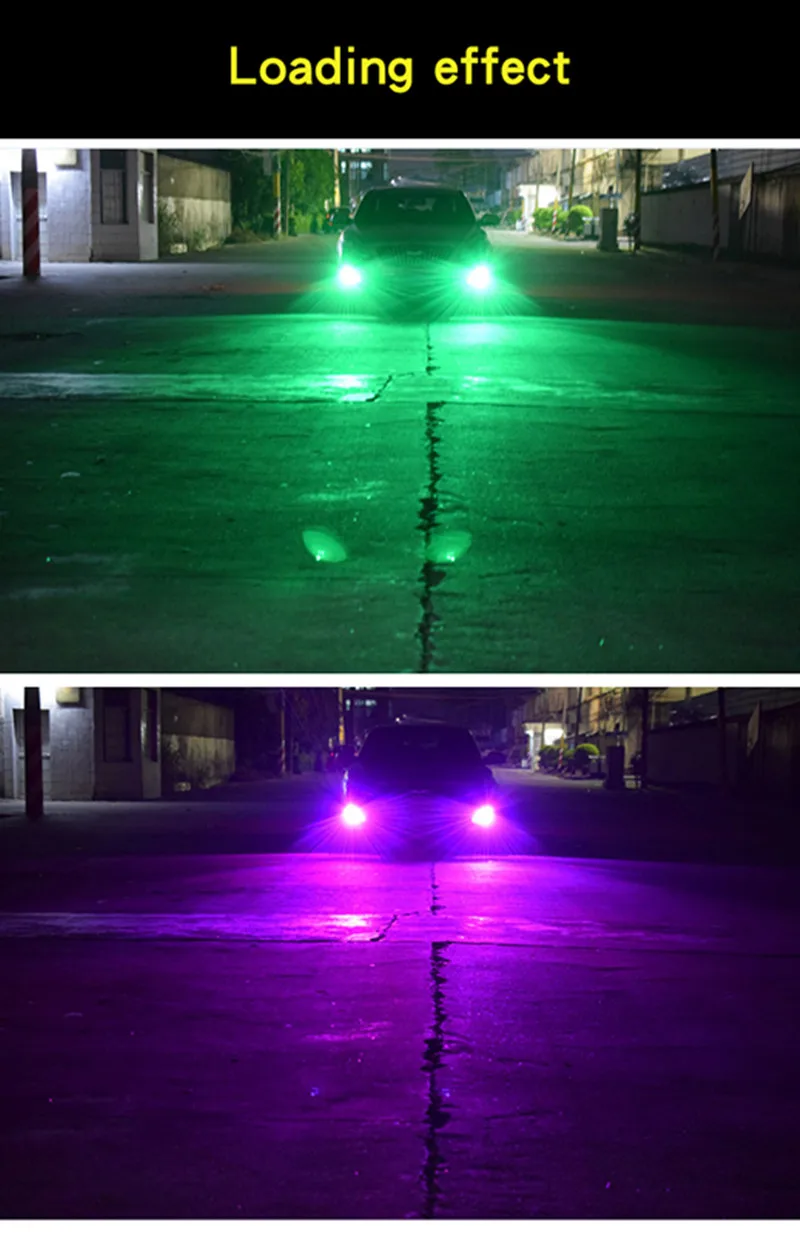 DIC светодиодный H7 H1 фары RGB голос/APP/Bluetooth Управление H4 H13 H3 9005 9006 H11/H8 9012 880 9004 9007 углеродное волокно ремонт яркие противотуманные фары
