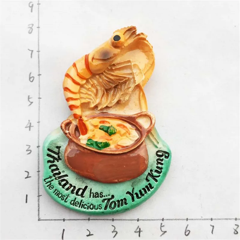 Tom Ням Кунг-форма наклейка на холодильник тайские закуски магниты украшение для