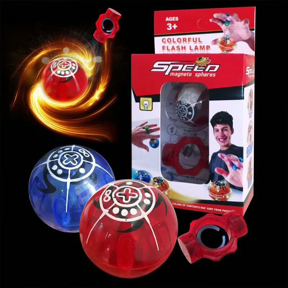Непоседа Магия индукции мяч игрушка ABS ПВХ смешно Spinner депрессии мигающий шар