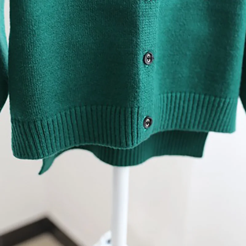 WOTTAGGA детская одежда для девочек чистый цвет вязаный кардиган свитер Дети Весна