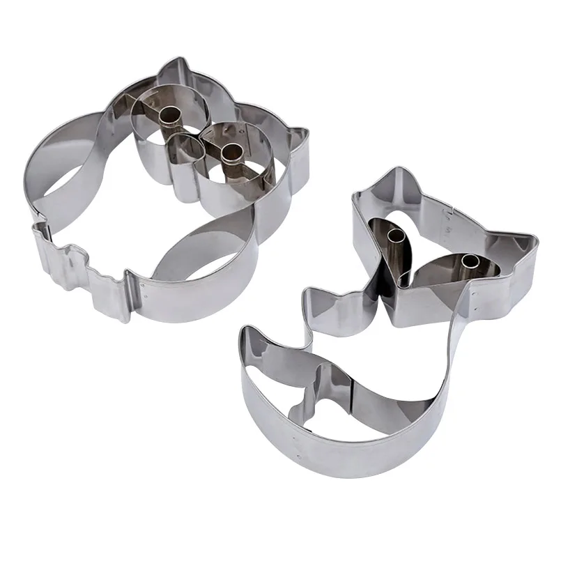 3D Сова в форме лисы печенья Форма для вырубки рисунок Имбирный пряник Мультяшные