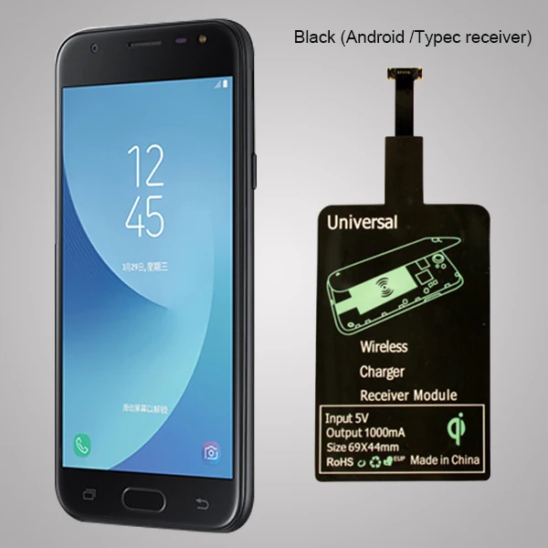 Тонкое Беспроводное зарядное устройство Qi приемник для быстрой зарядки iphone 5 6 s