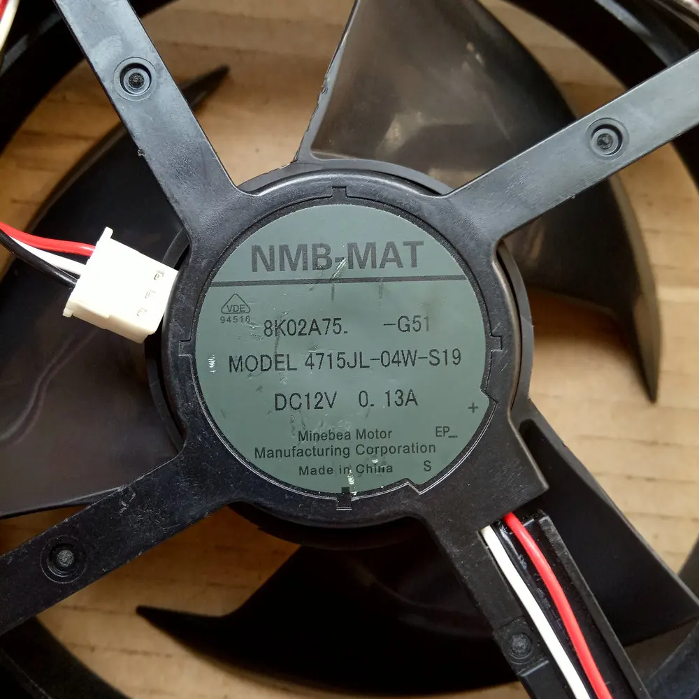 Новый оригинальный NMB-MAT модель 4715JL-04W-S19 12V 0.13A для холодильника Вентилятор