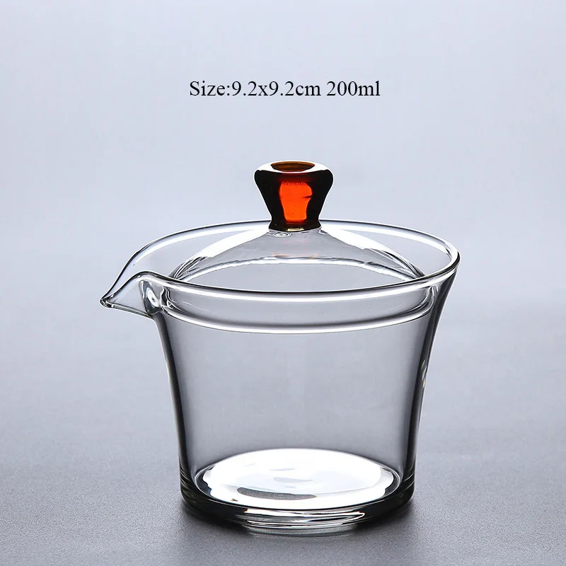 Big size TANGPIN Термостойкое стекло gaiwan Чайник для пуэр gaiwan, чайная чашка чая - Цвет: Big size