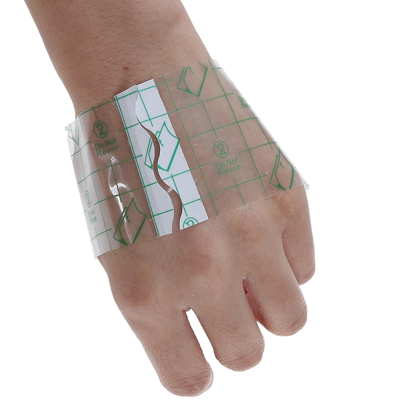 

10Pcs Medical Transparent Tape Adhesive Plaster Breathable Waterproof Anti-allergic Medicinal Wound Dressing Fixation Bandage