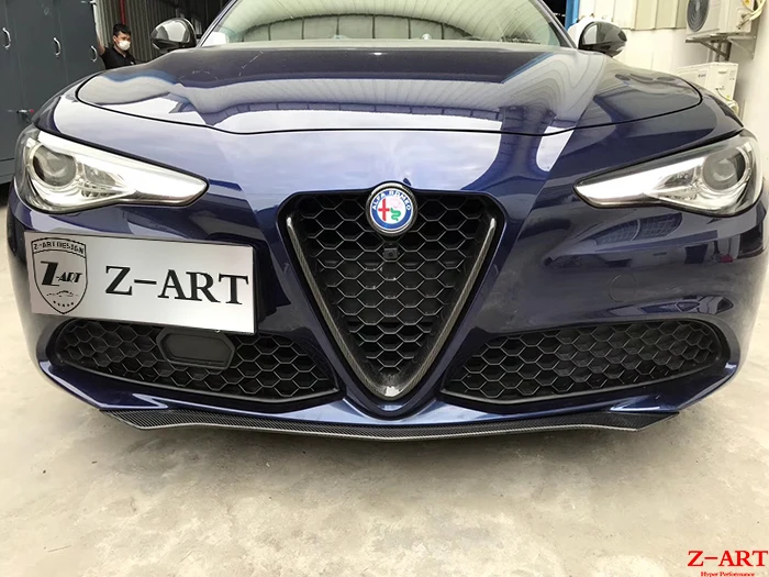 Z ART углеродное волокно спереди губ для Alfa Romeo Giulia 200HP 280HP подбородка 2016 2018|Обвесы| |